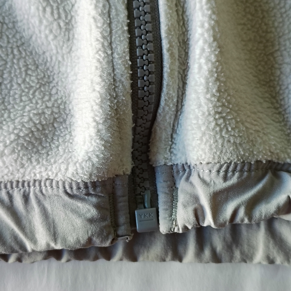 The North Face Jacket Girls Large White Gray Polartec Denali Fleece Gorpcore - Picture 9 of 16